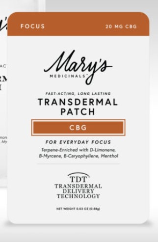 FOCUS CBG (20MG) - SINGLE TRANSDERMAL PATCH