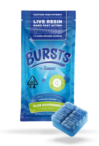 BLUE RASPBERRY [I] - 100MG LIVE RESIN GUMMY