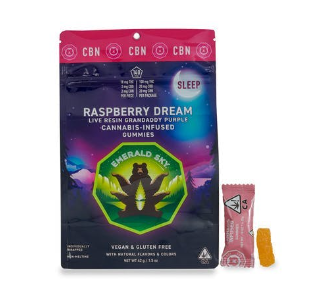 Raspberry Dream 10:2:2 (100mg) Live Resin Sleep Gummies [I]