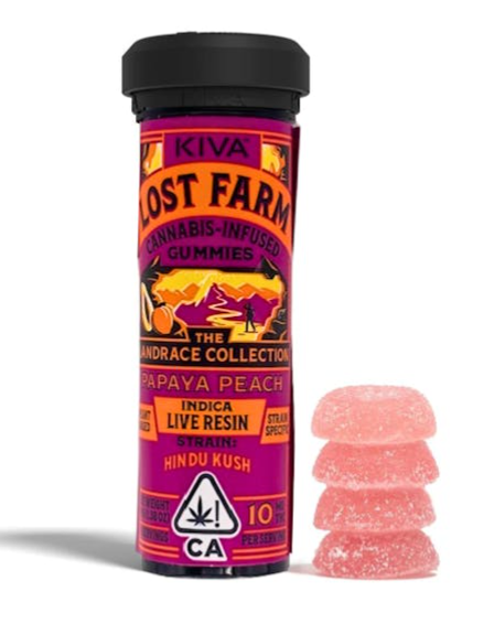 PAPAYA PEACH HINDU KUSH [I] RESIN - 100MG/10PC GUMMIES [I]