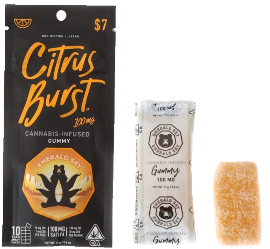 CITRUS BURST [S] SINGLE GUMMY - 100 mg