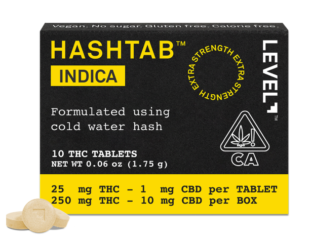 LEVEL - INDICA HASHTAB 10PC (250MG)
