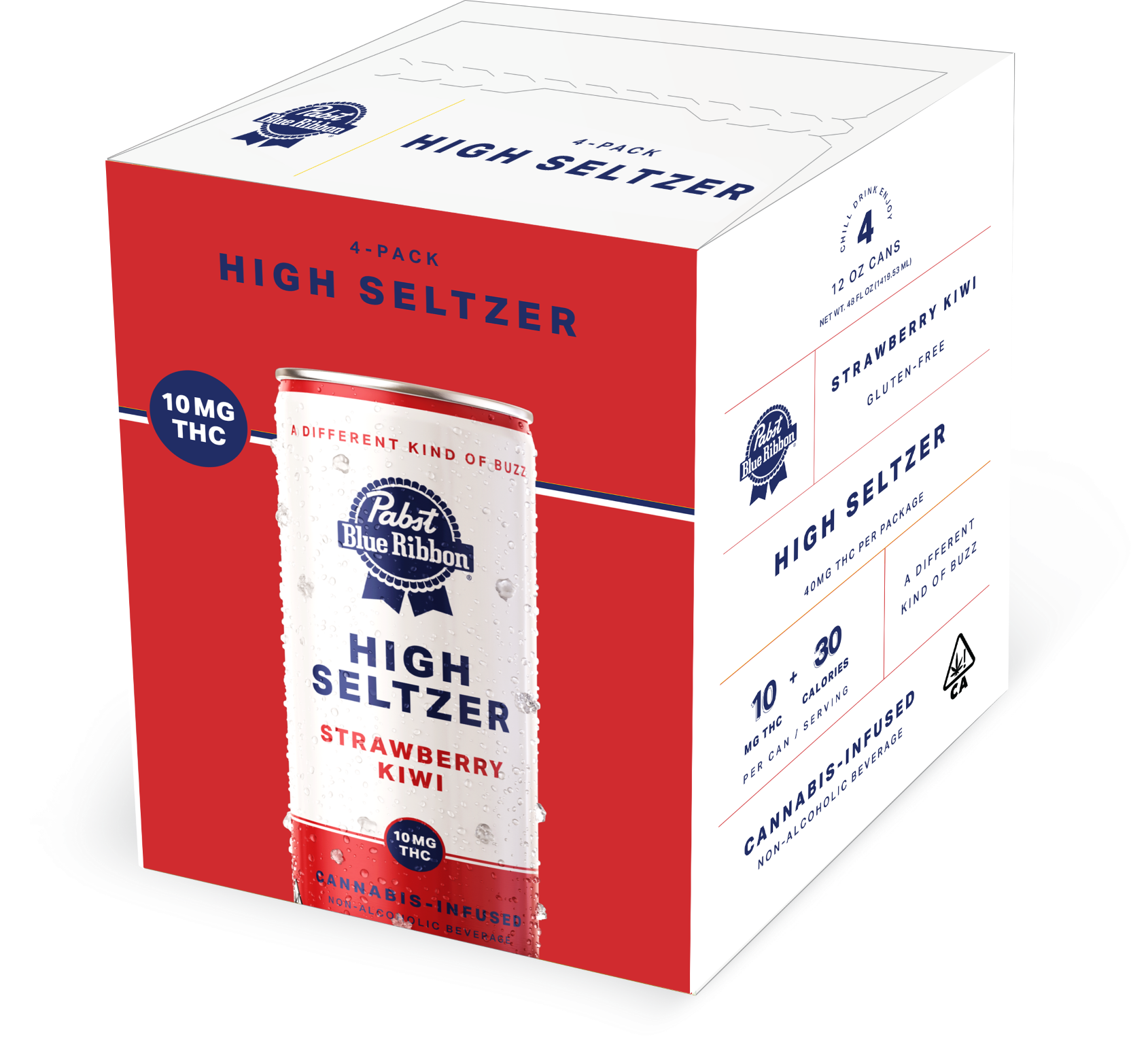 Strawberry Kiwi High Seltzer 4pk (10mg) [H]