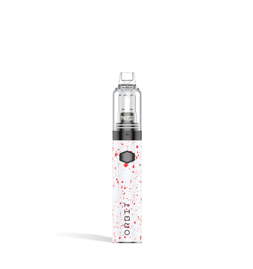 ORBIT CONCENTRATE VAPORIZER WITH TERP BEADS (WHITE - RED SPLATTER)