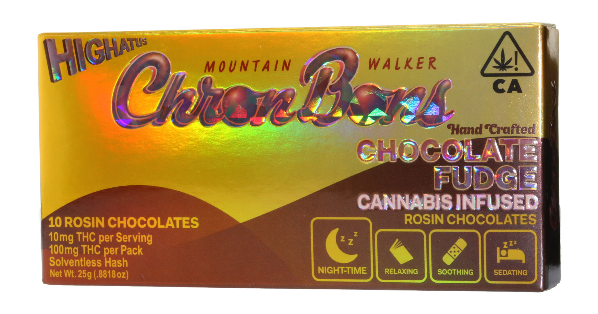 CHOCOLATE FUDGE CHRONBONS 10PC (100MG) [I]