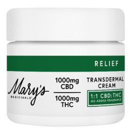 FRAGRANCE FREE CBD:THC - CREAM (2OZ)