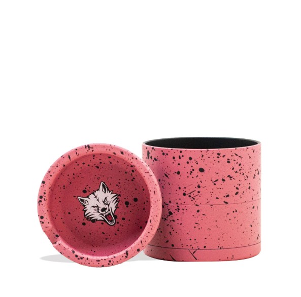 BEVEL 65MM 4PC GRINDER ( PINK - BLACK SPATTER )