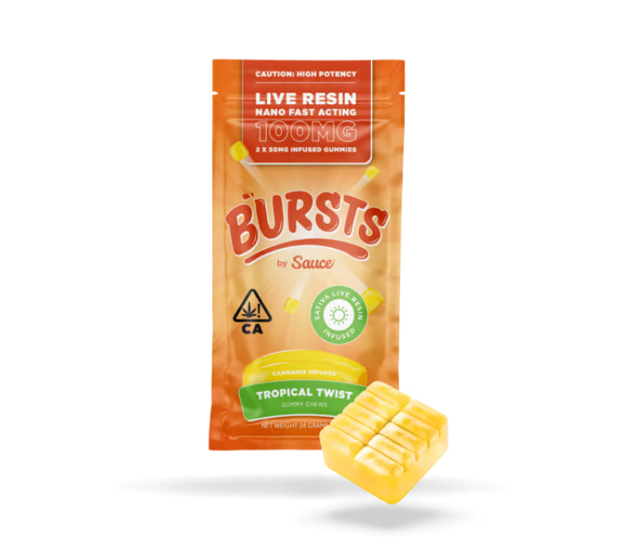 TROPICAL TWIST [S] - 100MG LR GUMMY - SAUCE ESSENTIALS
