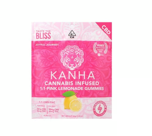 PINK LEMONADE GUMMIES CBD 10PC (1:1) [H]