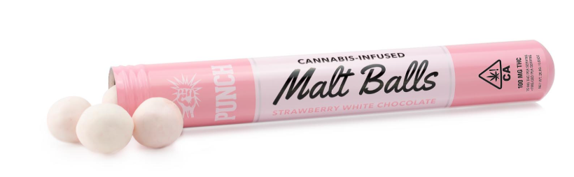 MALT BALLS - STRAWBERRY WHITE CHOCOLATE