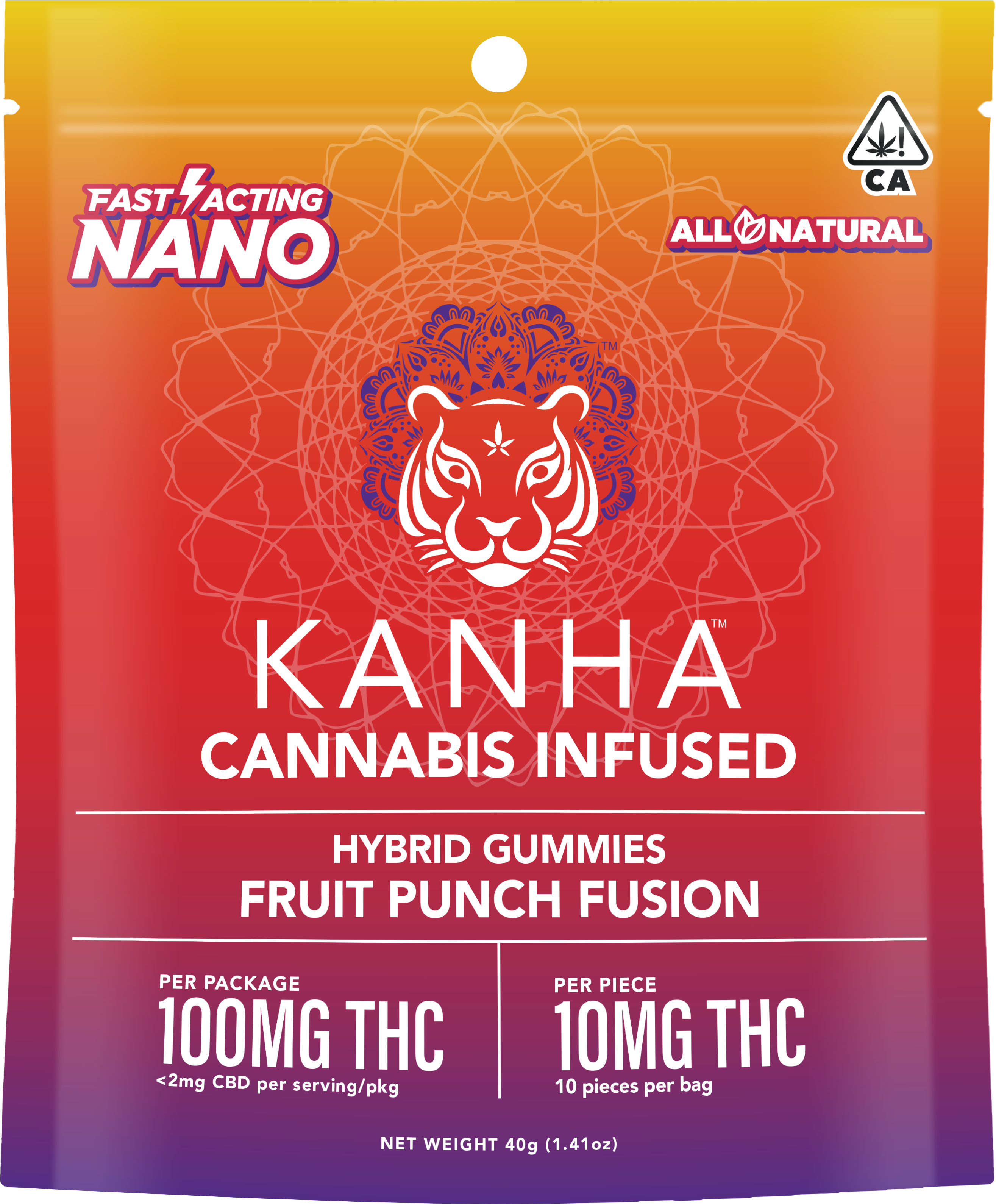 FRUIT PUNCH FUSION NANO GUMMIES 10PC (100MG) [H]