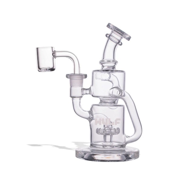 ALPHA (CLEAR) - 14MM RIG W/ QUARTZ NAIL - WULF