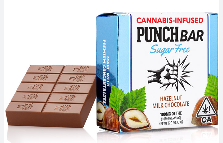 HAZELNUT MILK CHOCOLATE SUGAR-FREE PUNCHBAR [H] (100MG)