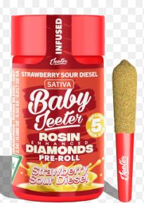 STRAWBERRY SOUR DIESEL [S] DIAMOND INFUSED PREROLL (2.5G)
