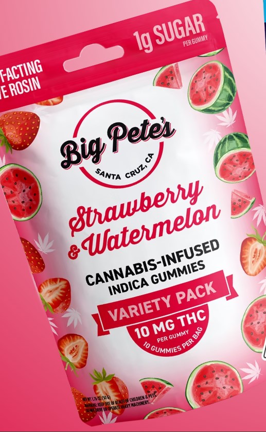 STRAWBERRY & WATERMELON [I] FAST-ACTING ROSIN 10PK GUMMIES (100MG)