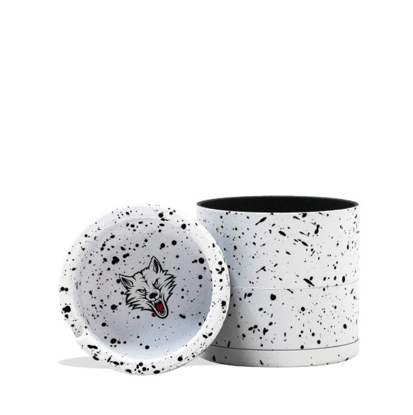 BEVEL 65MM 4PC GRINDER ( WHITE - BLACK SPATTER )