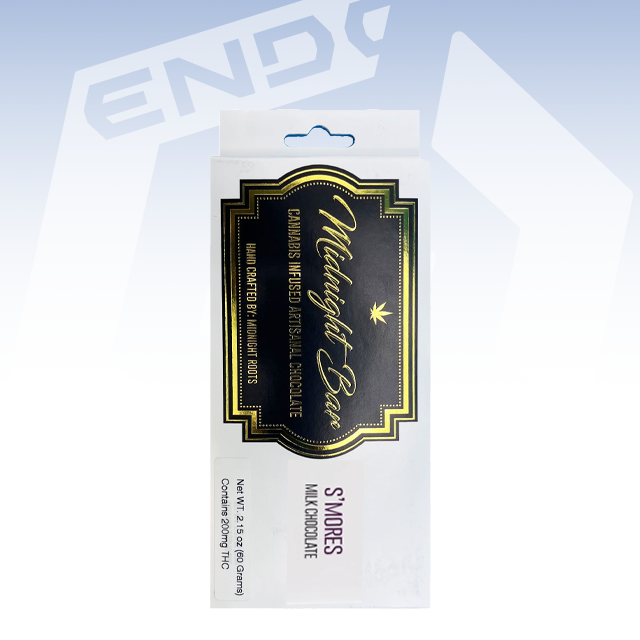 MIDNIGHT ROOTS | S'MORES CHOCOLATE BAR | 200MG – Premium Cannabis ...