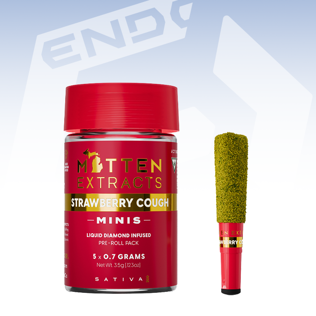 STRAWBERRY COUGH INFUSED MINIS 0.7G X 5PK | PREROLLS | 3.5G