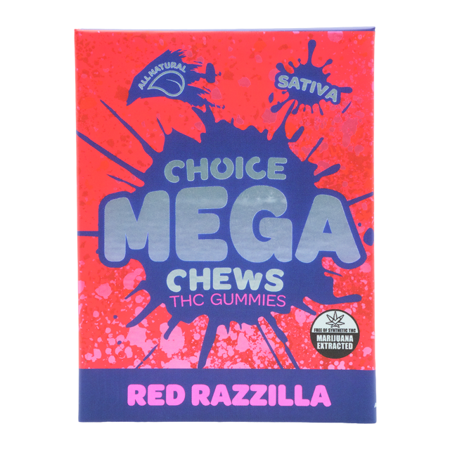 RED RAZZILLA MEGA-CHEW | GUMMIES | 200MG