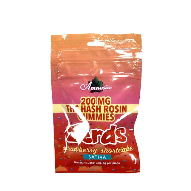ZERDS STRAWBERRY SHORTCAKE HASH ROSIN 5PACK | 200MG