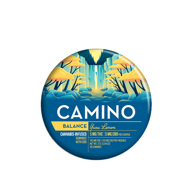 CAMOINO | BALANCE' YUZU LEMON 1:1 THC:CBD GUMMIES | 100MG