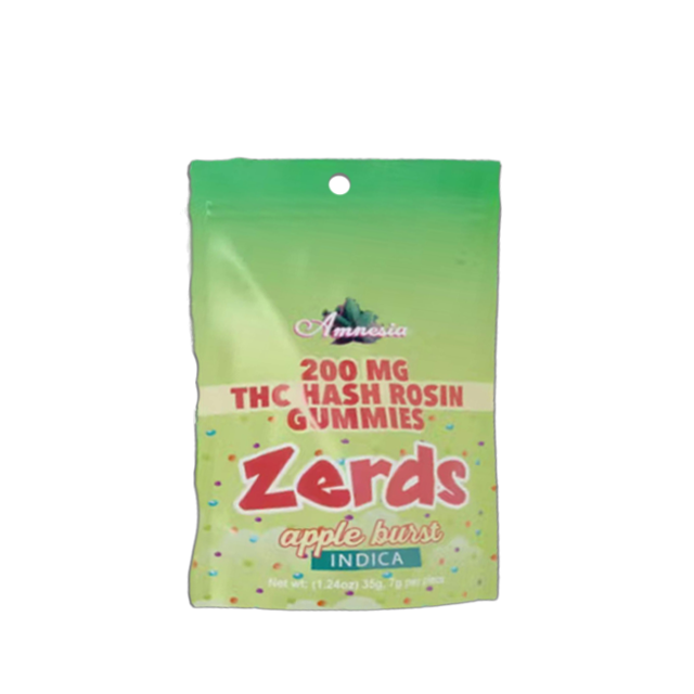 ZERDS APPLE BURST HASH ROSIN 1 PACK | GUMMY | 200MG