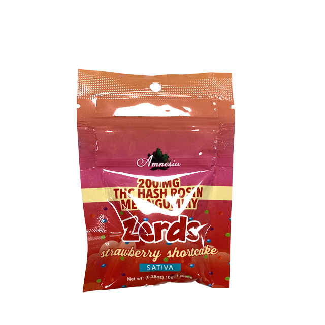 ZERDS STRAWBERRY SHORTCAKE HASH ROSIN GUMMY 1PACK GUMMY | 200MG