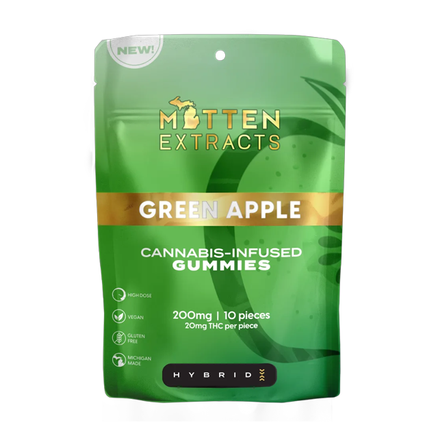GREEN APPLE FRUIT CHEWS 200MG