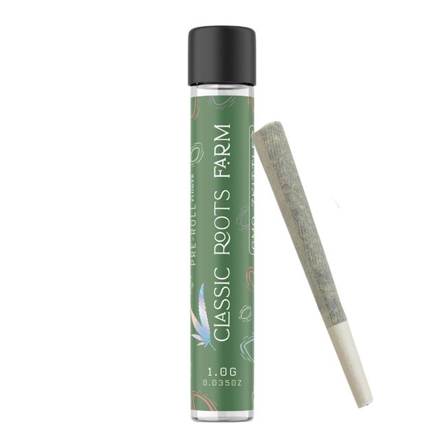 CLASSIC ROOTS | GMOZ X GMOZ BUBBLE HASH INFUSED | PREROLL | 1G ...