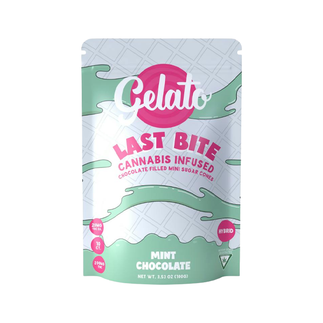 GELATO LAST BITES MINT CHOCOLATE LAST BITE CONES | 200MG
