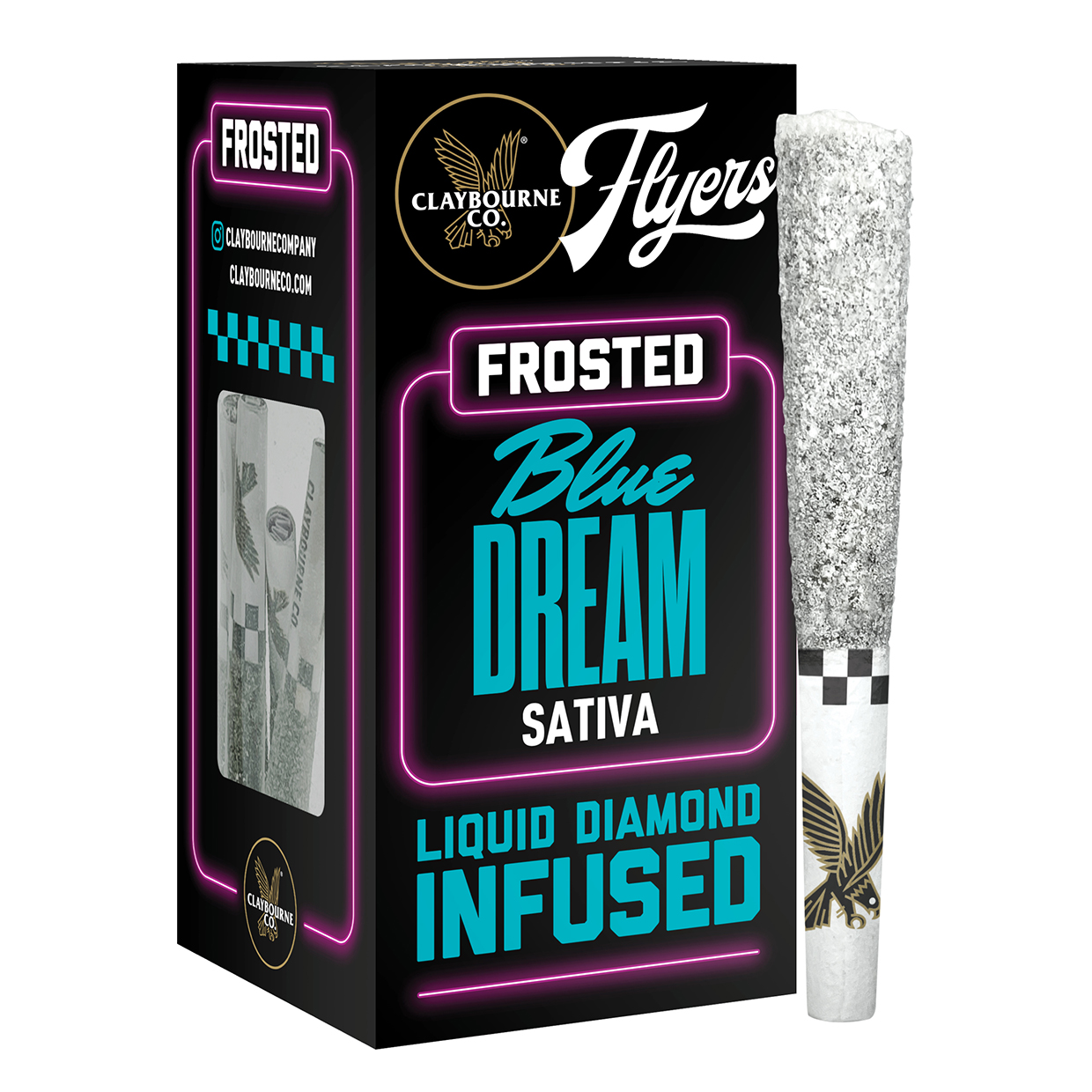 Claybourne Co.: BLUE DREAM FROSTED FLYERS PREROLL - 5 PACK
