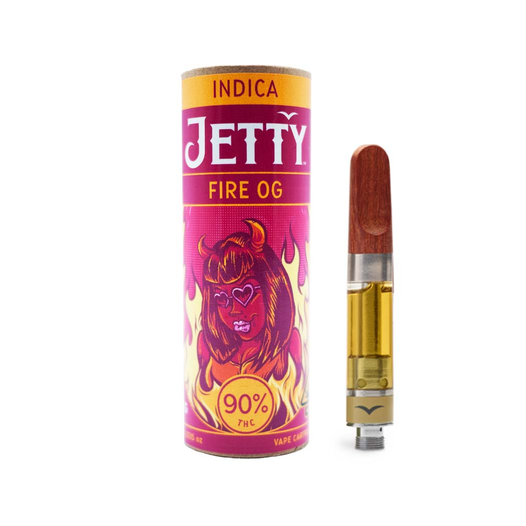 Jetty Extracts — FIRE OG HIGH THC CARTRIDGE - GRAM