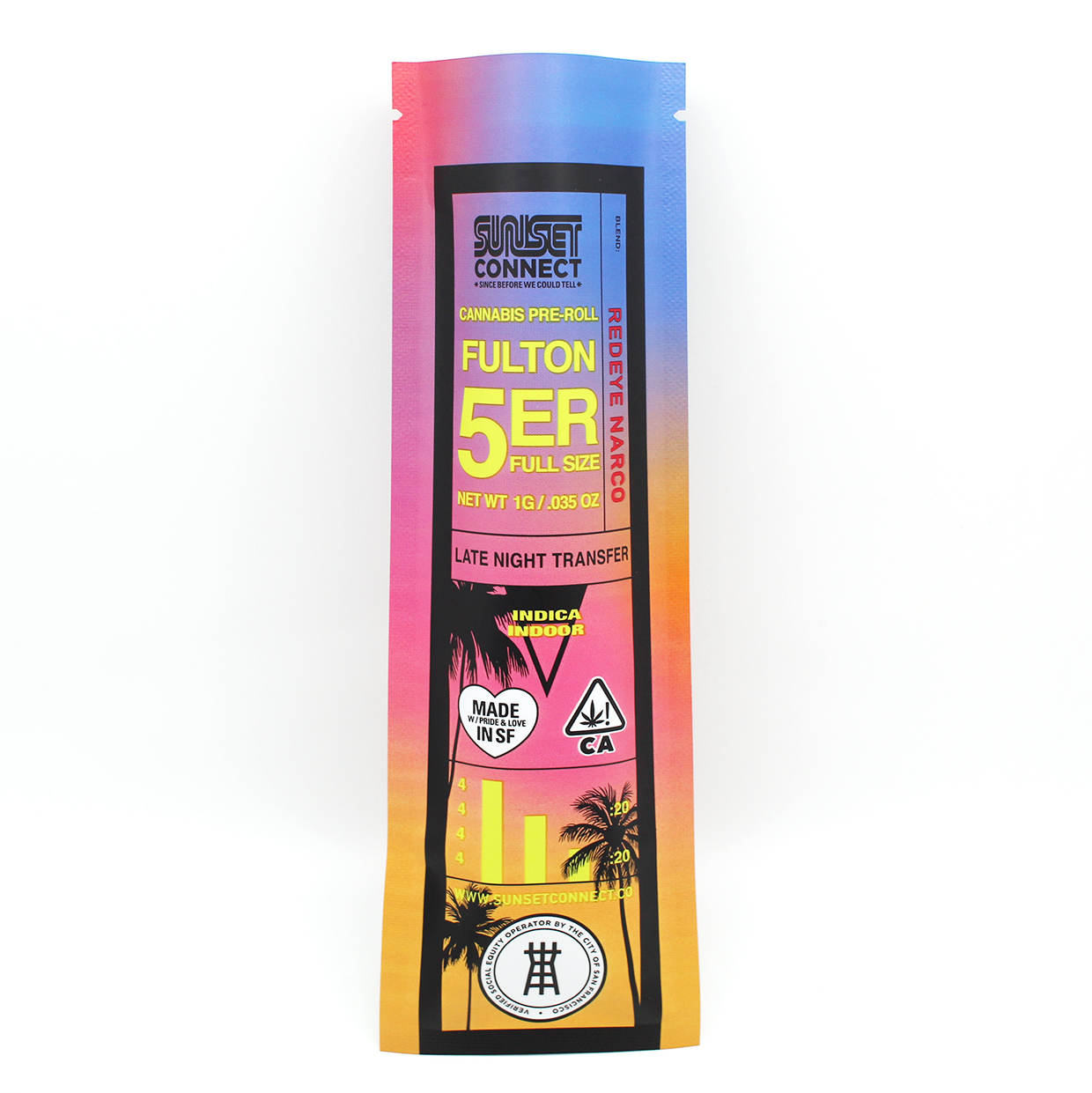 REDEYE NARCO FULTON 5ER PREROLL - SINGLE