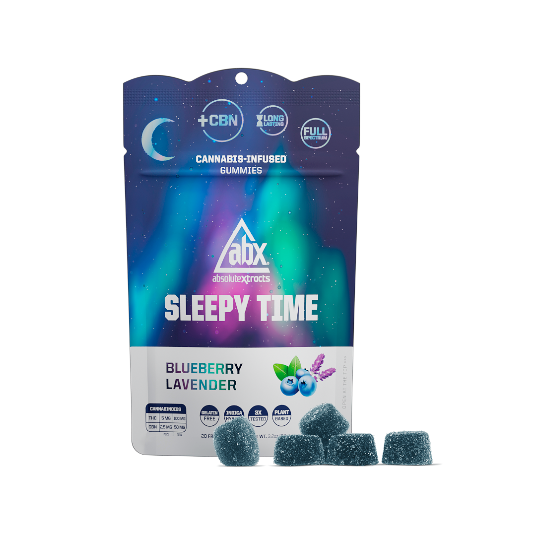 ABSOLUTE XTRACTS - BLUEBERRY LAVENDER SLEEPYTIME GUMMIES - 20 PACK