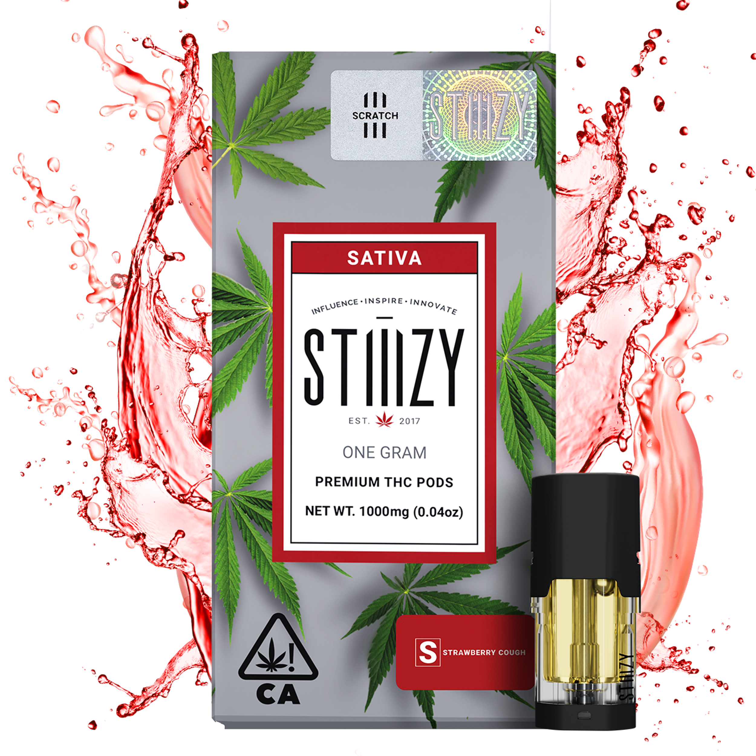 STIIIZY - STRAWBERRY COUGH STIIIZY POD - GRAM