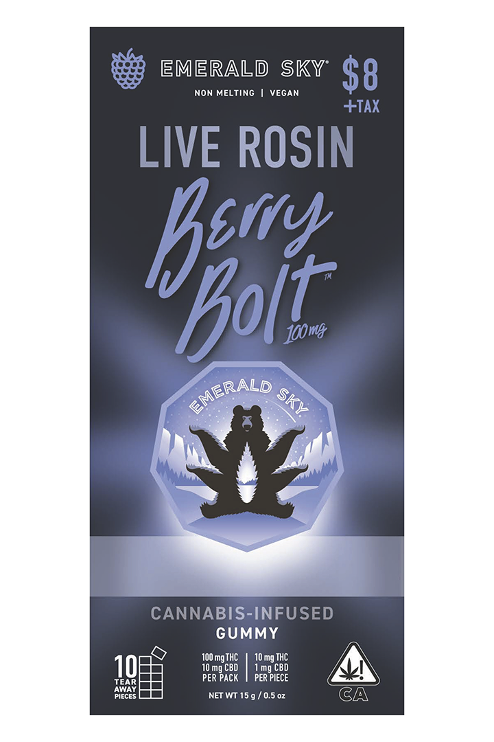 Emerald Sky — BERRY BOLT LIVE ROSIN INFUSED GUMMY -
