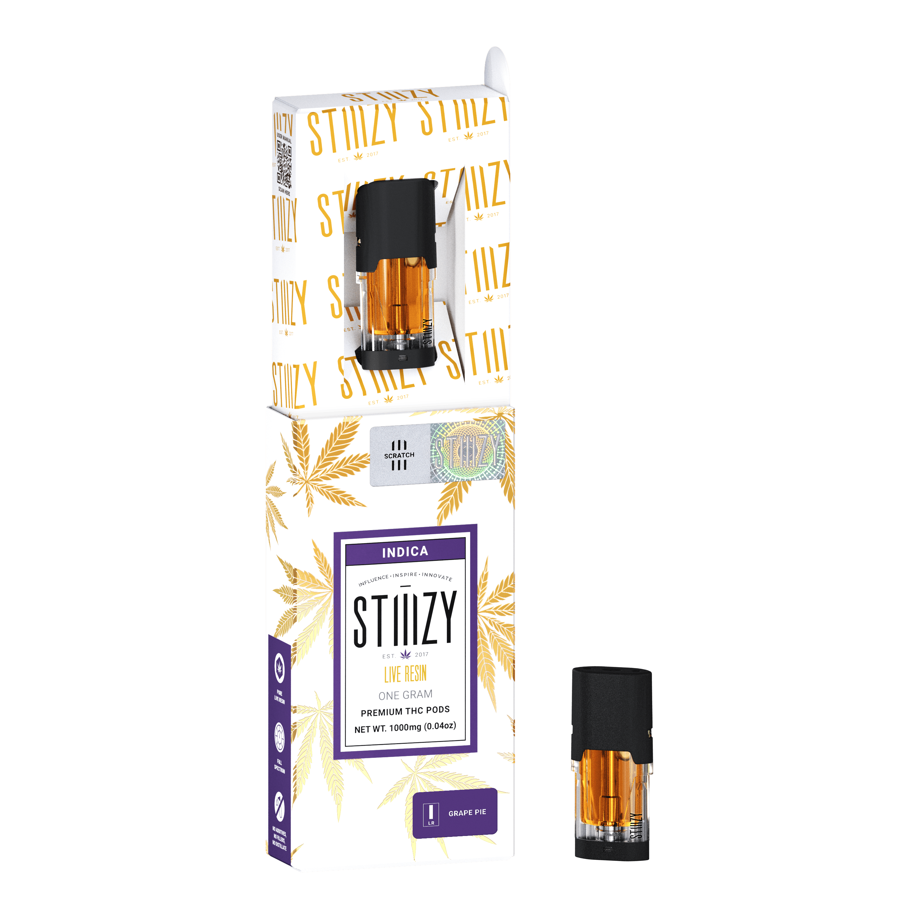 GRAPE PIE LIVE RESIN STIIIZY POD - GRAM