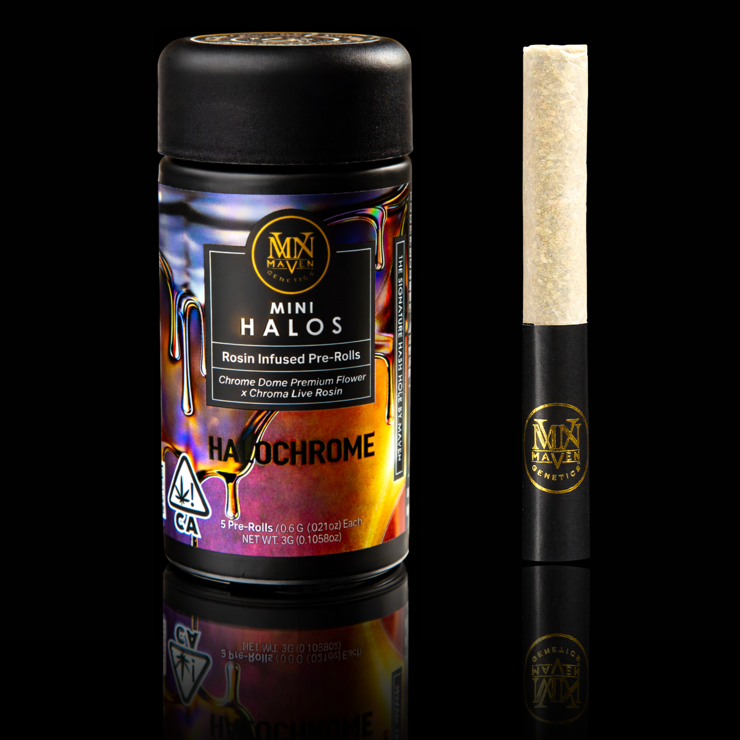 Maven — HALOCHROME ROSIN INFUSED MINI HALOS - 5 PACK