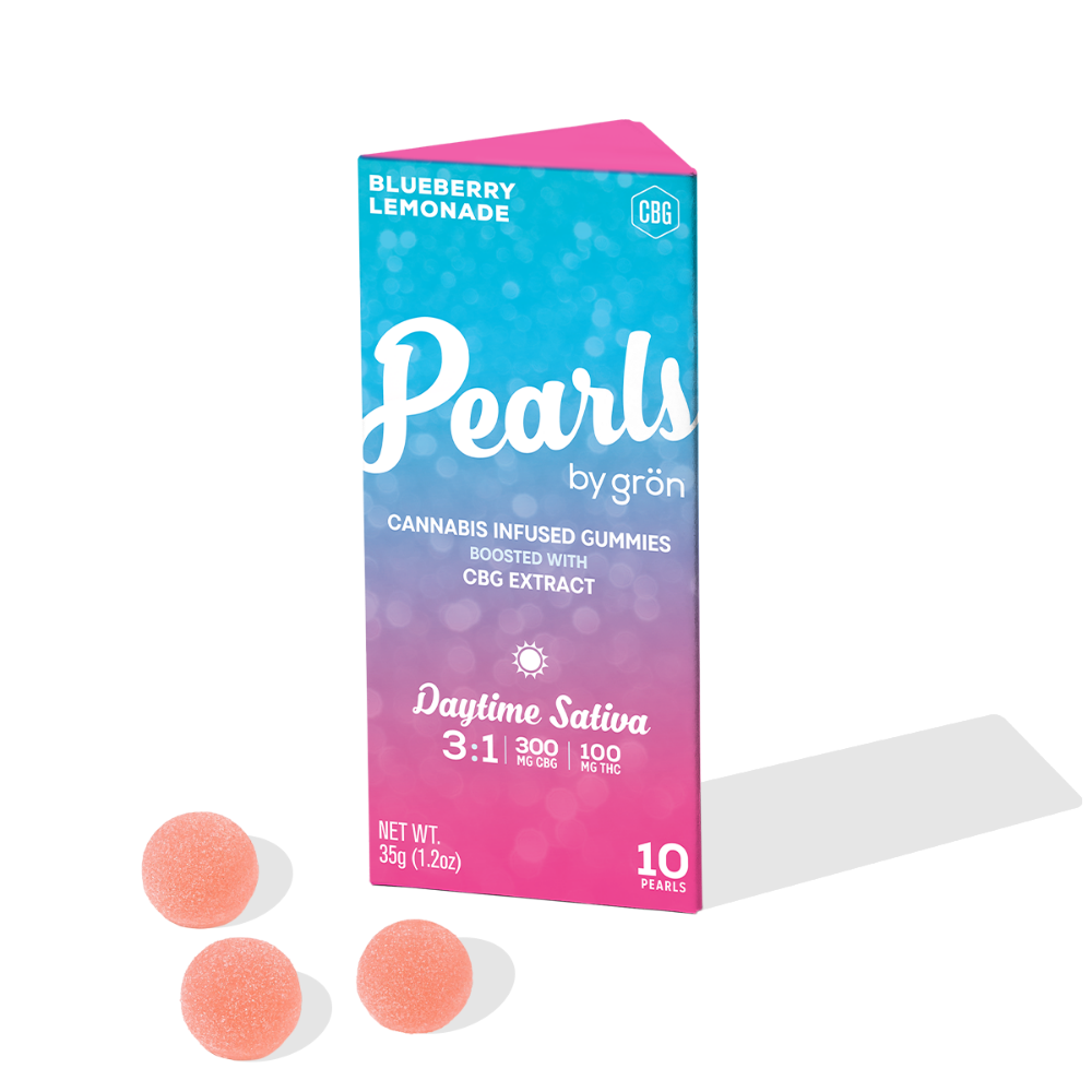 Grön: Blueberry Lemonade Pearls /