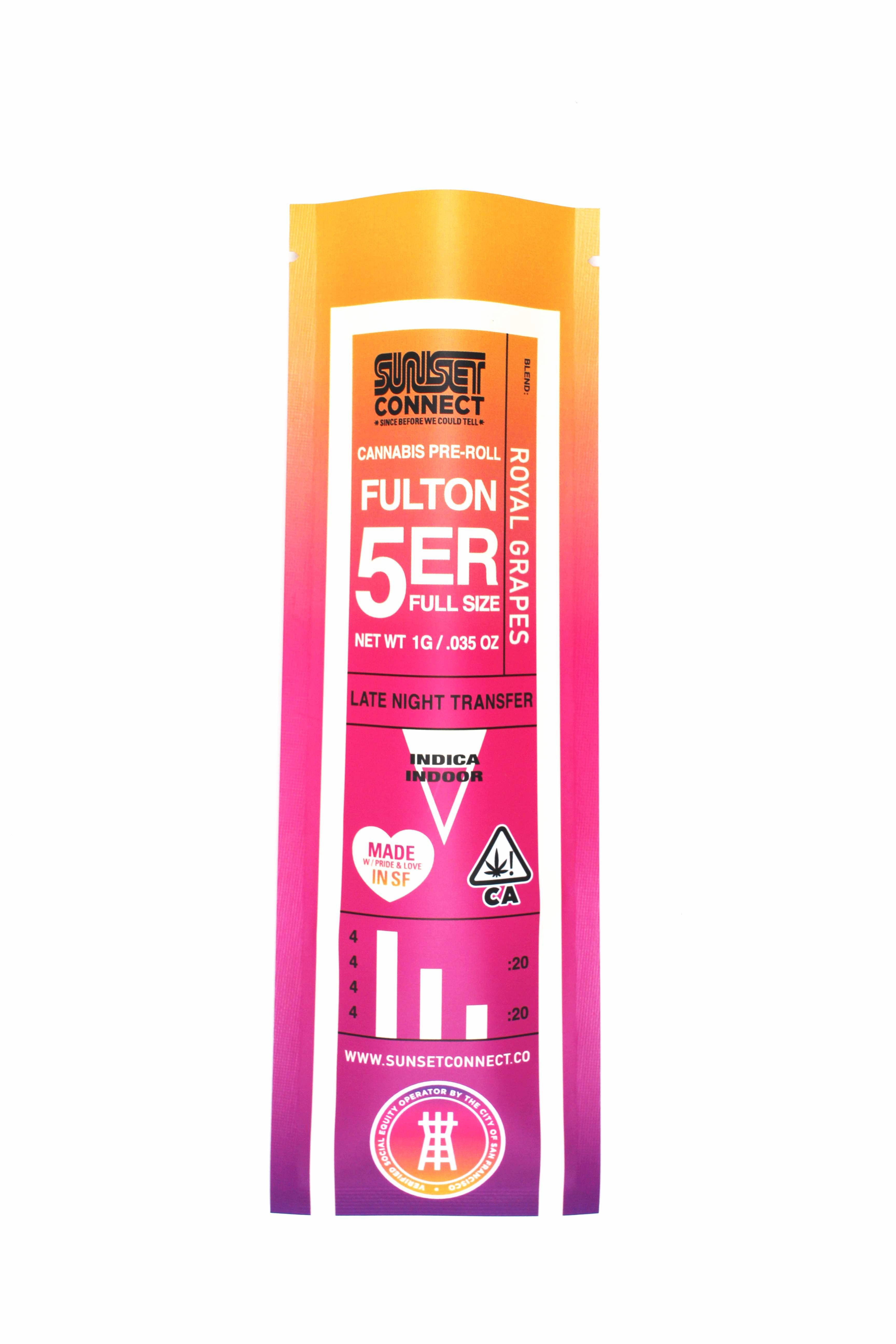 Sunset Connect — ROYAL GRAPES FULTON 5ER PREROLL - SINGLE