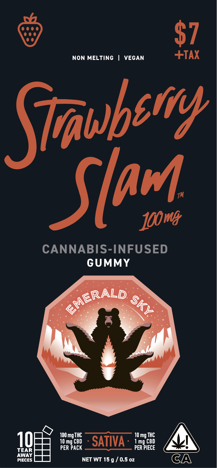 Emerald Sky — STRAWBERRY SLAM SATIVA GUMMY - SINGLE