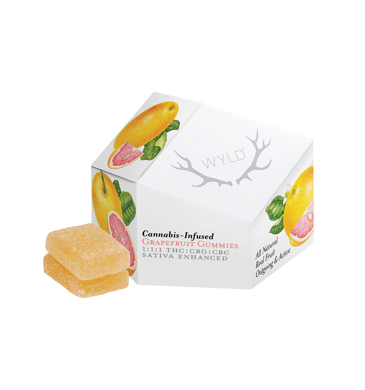 Wyld — GRAPEFRUIT 1:1:1 THC:CBG:CBC GUMMIES - 10 PACK