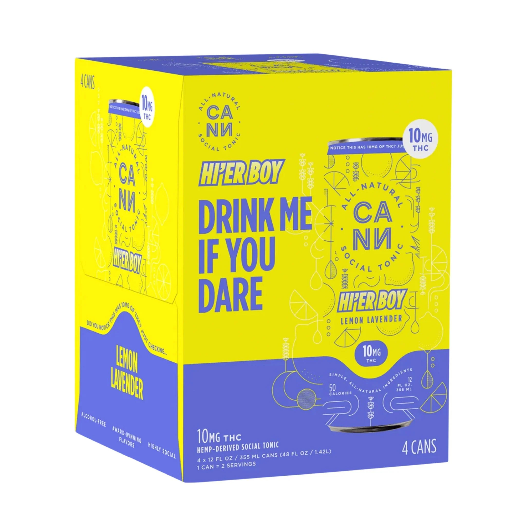 LEMON LAVENDER HI'ER BOY - 4 PACK