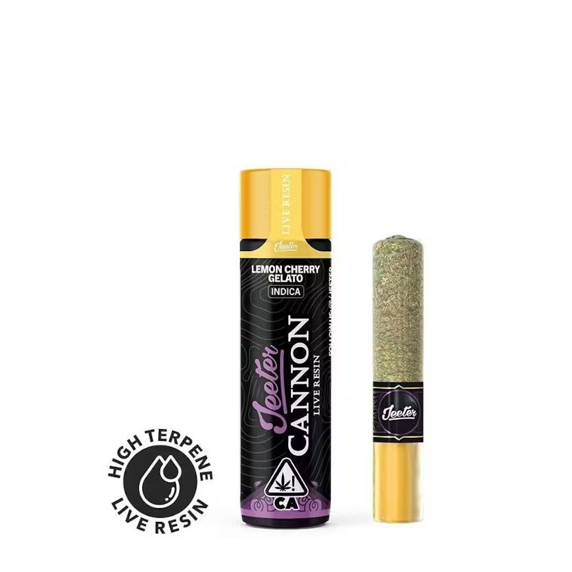 LEMON CHERRY GELATO INFUSED BABY CANNON - 1.3 GRAMS