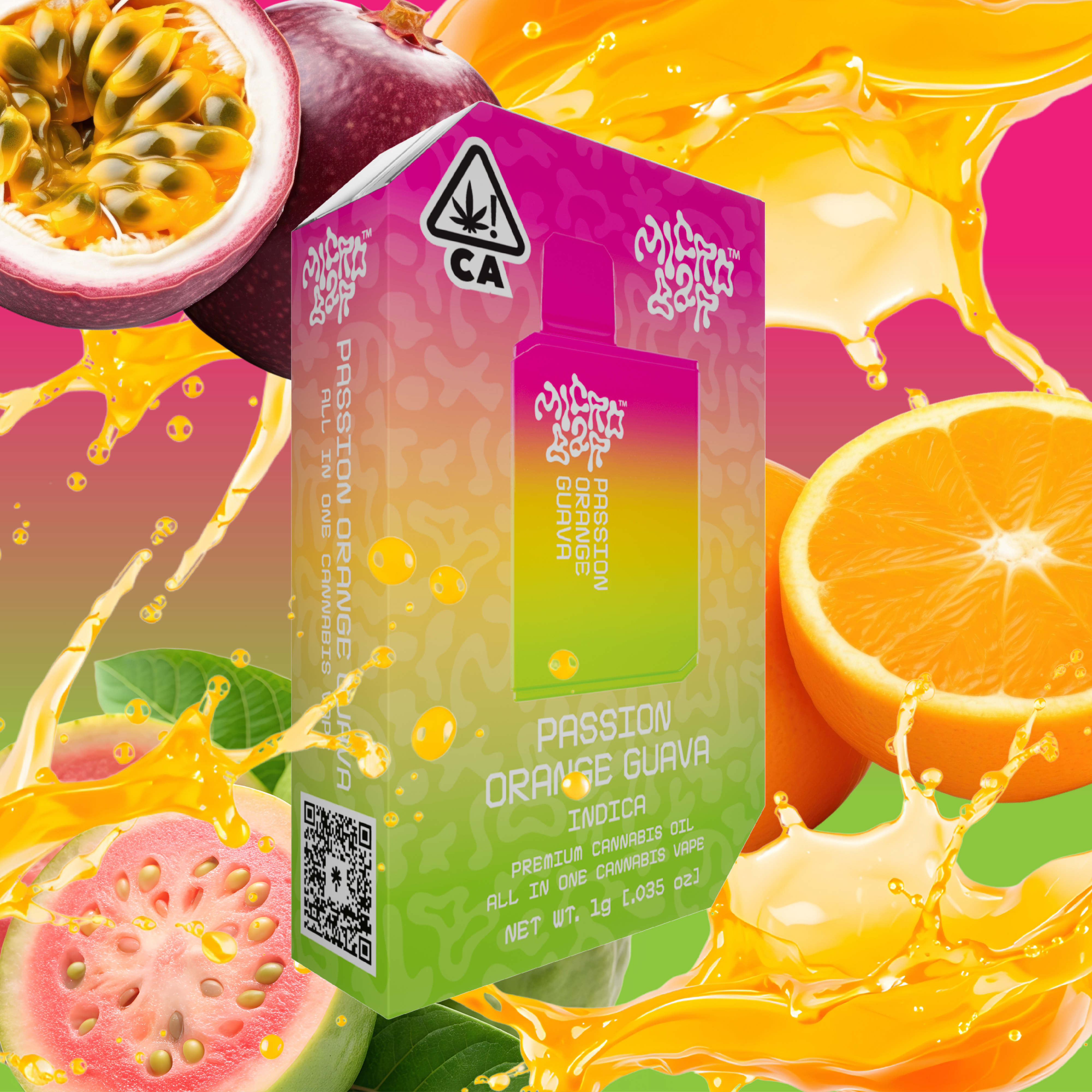 Micro Bar: PASSIONFRUIT ORANGE GUAVA ALL-IN-ONE - GRAM