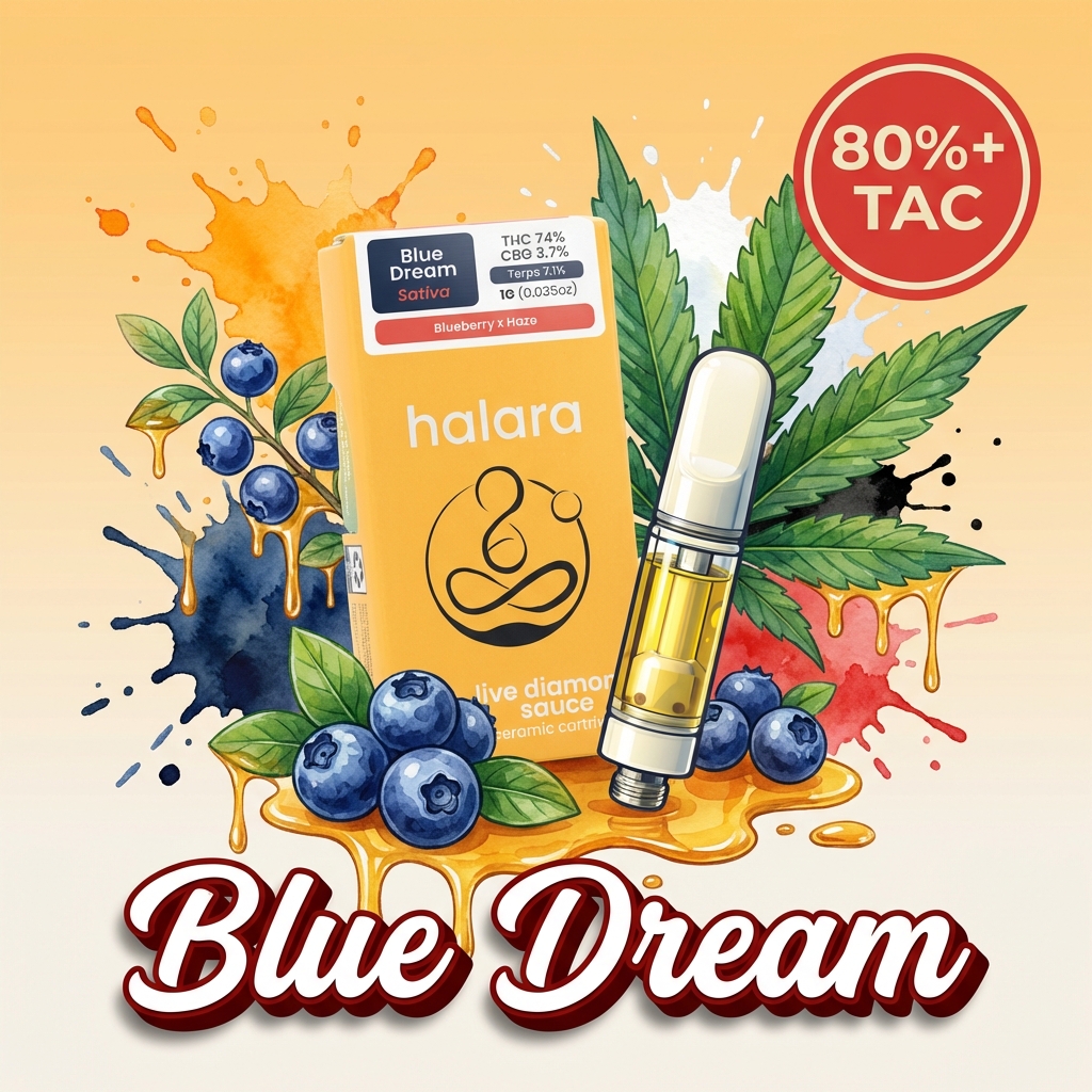 Halara: BLUE DREAM LIVE RESIN SAUCE CARTRIDGE - GRAM