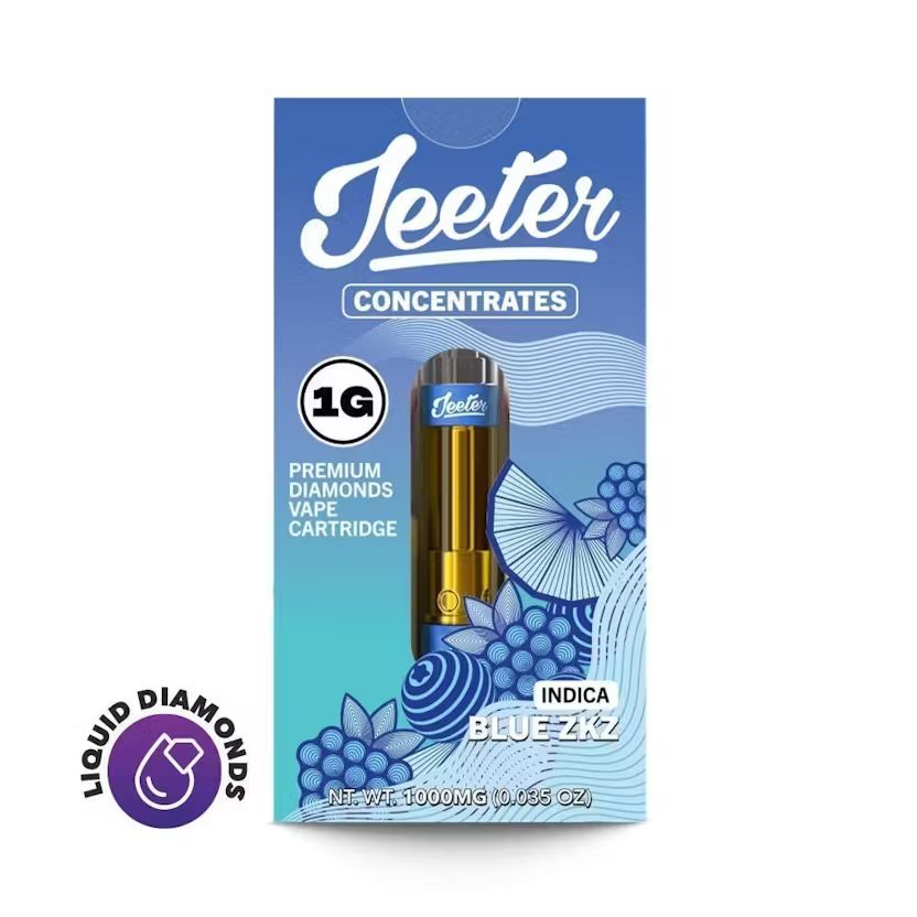 BLUE ZKZ LIQUID DIAMOND CARTRIDGE - GRAM