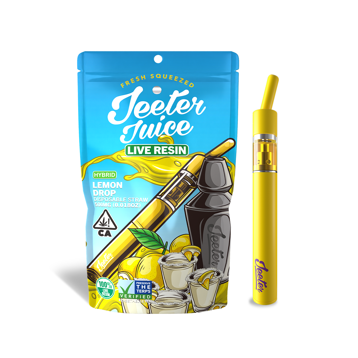 LEMON DROP LIVE RESIN DISPOSABLE STRAW