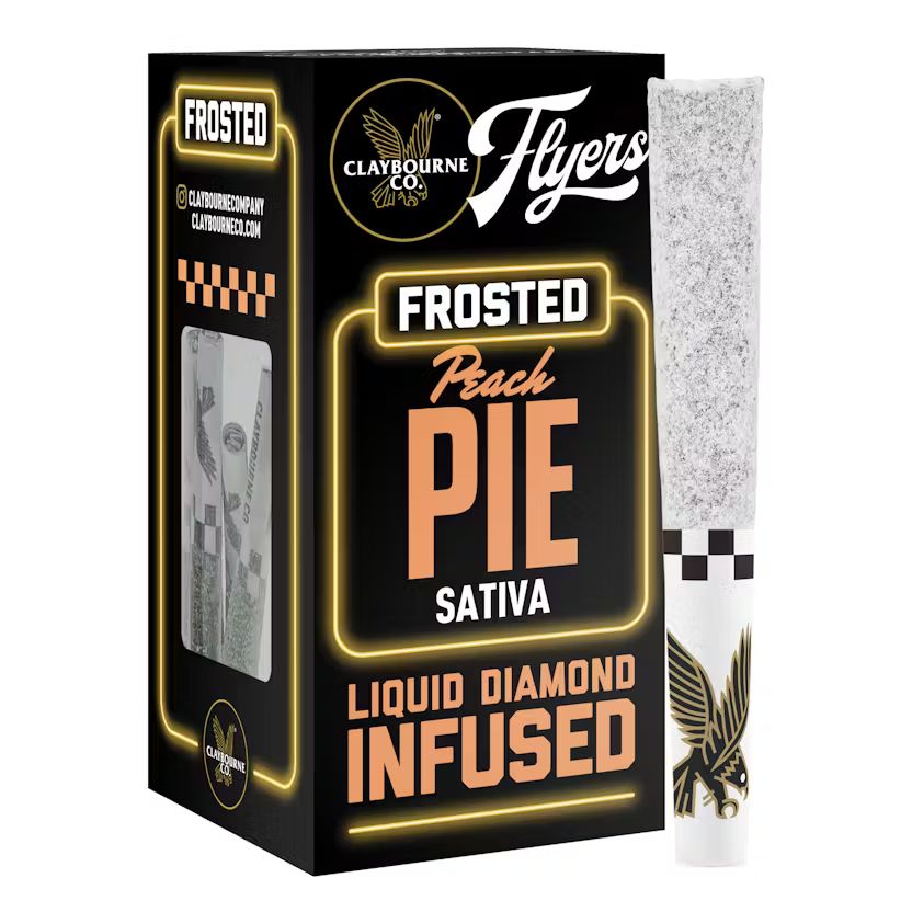 Claybourne Co.: PEACH PIE FROSTED FLYERS PREROLL - 5 PACK