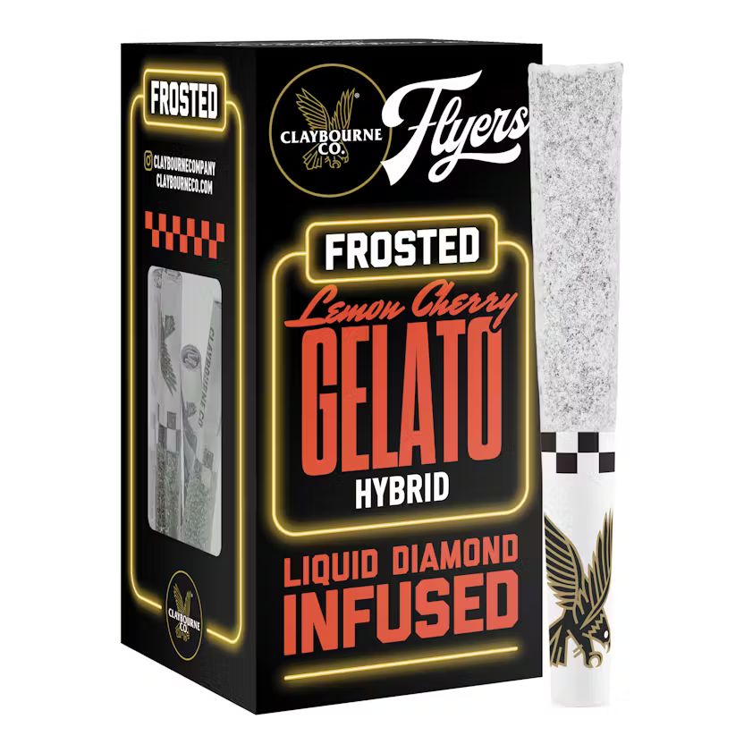 CLAYBOURNE CO. - LEMON CHERRY GELATO FROSTED FLYERS PREROLL - 5 PACK